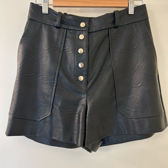 Stella McCartney Pants - Stella McCartney Vegan Leather Shorts